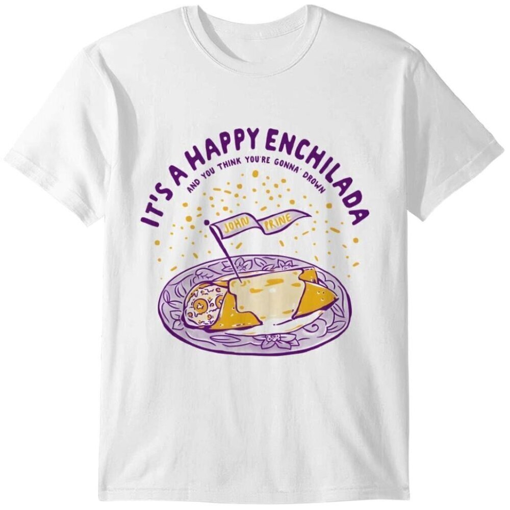 John Prine Happy Enchilada Funny Music Legend Tribute Fan Graphic Tee